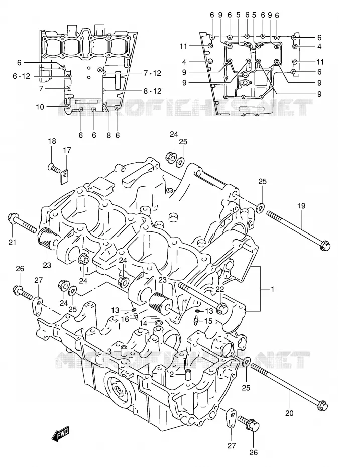 CARTER Suzuki MOTO 400 GSX-R 1991  GSX-R400RM(E30)