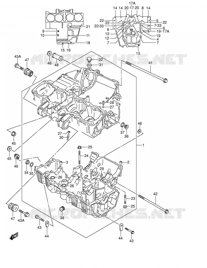 CARTER Suzuki MOTO 600 BANDIT 2004  GSF600SK4(E2)