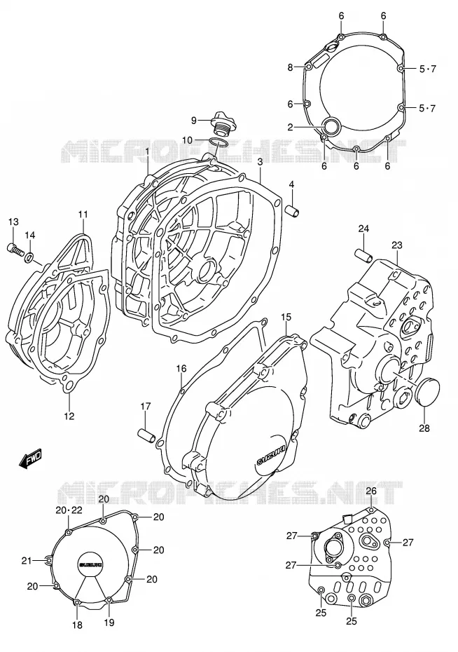 CARTER Suzuki MOTO 650 BANDIT 2006  GSF650AK6(E2)