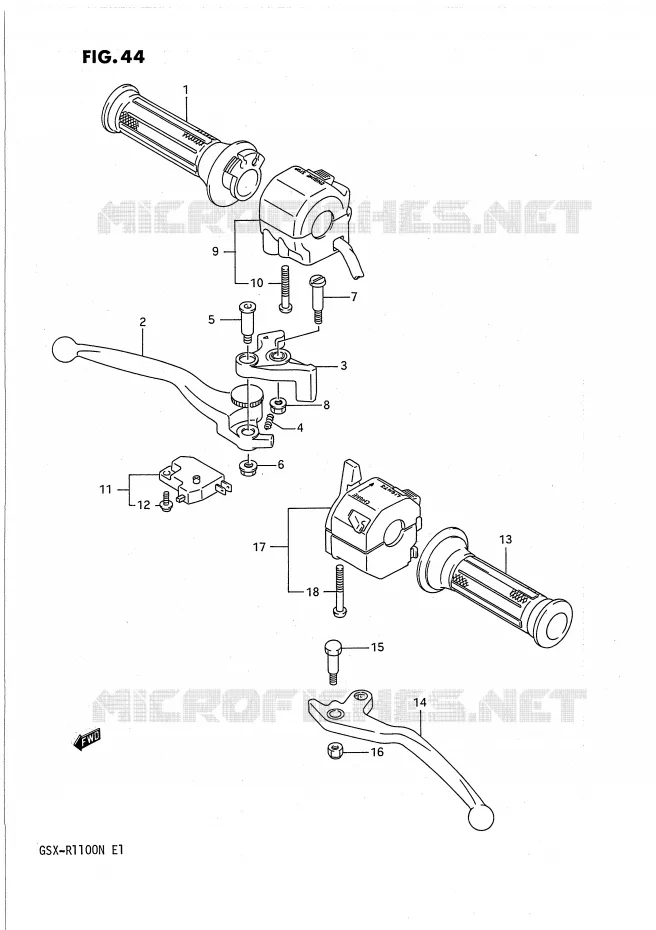 COMMODOS Suzuki MOTO 1100 GSX-R 1992  GSX-R1100N(E1)