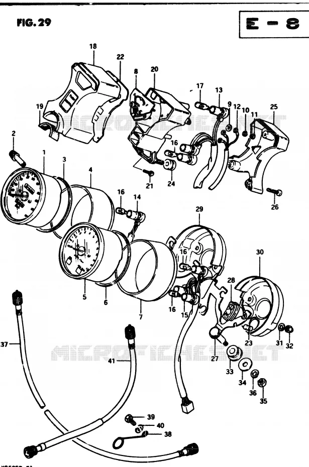 COMPTEUR (MODELE Z) Suzuki MOTO 250 GSX 1983  GSX250ED(Z/D)