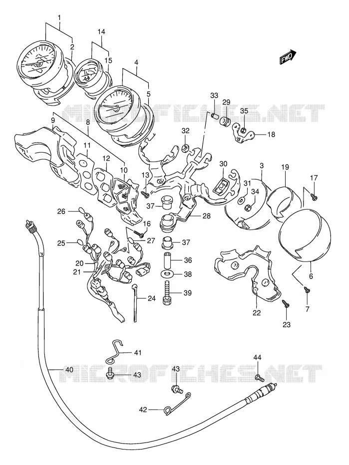 COMPTEUR Suzuki MOTO 1200 BANDIT 1998  GSF1200SW(E28)