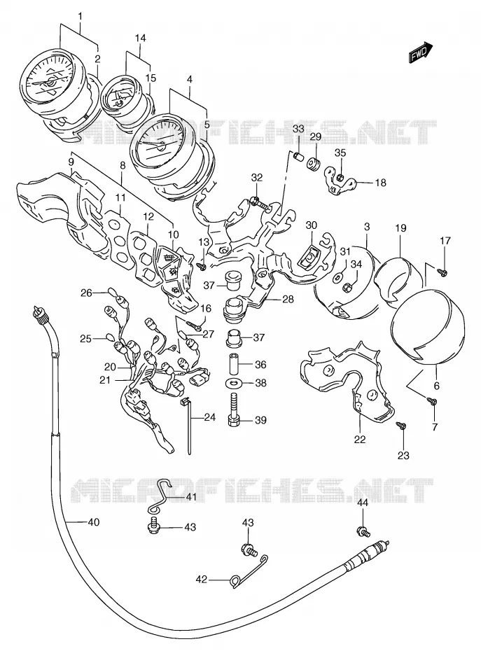 COMPTEUR Suzuki MOTO 1200 BANDIT 2000  GSF1200Y(E2)
