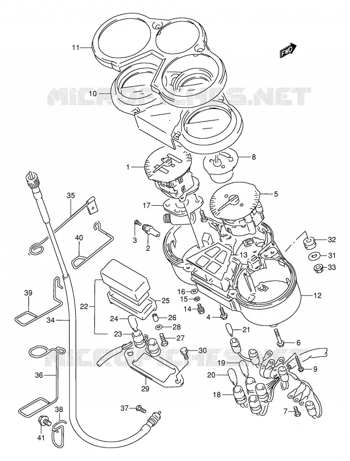 COMPTEUR Suzuki MOTO 250 GSX 1997  GSX250FV(E24)