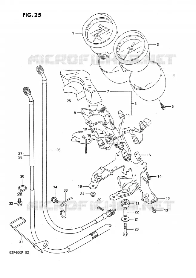 COMPTEUR Suzuki MOTO 400 BANDIT 1992  GSF400N(E2)