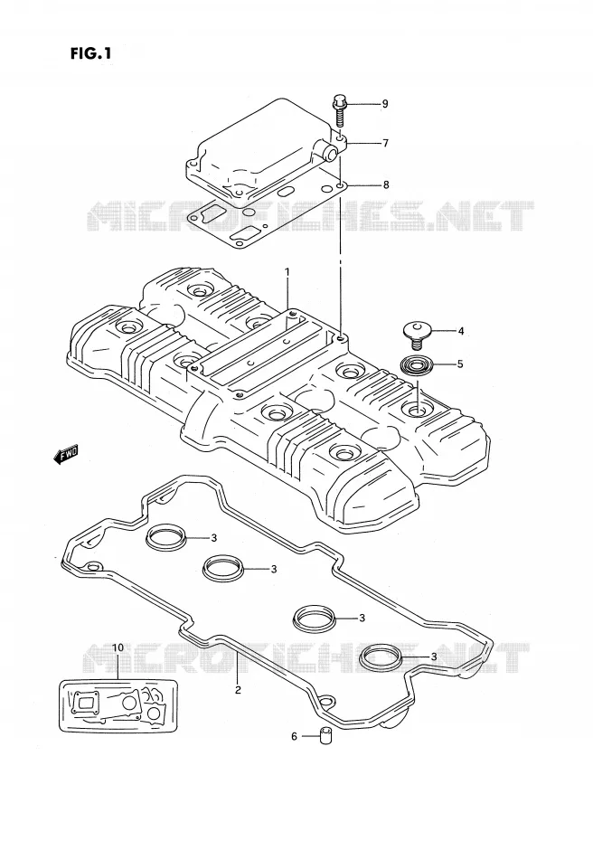 COUVERCLE DE CULASSE Suzuki MOTO 750 GSX-R 1992  GSX-R750WN(E2)