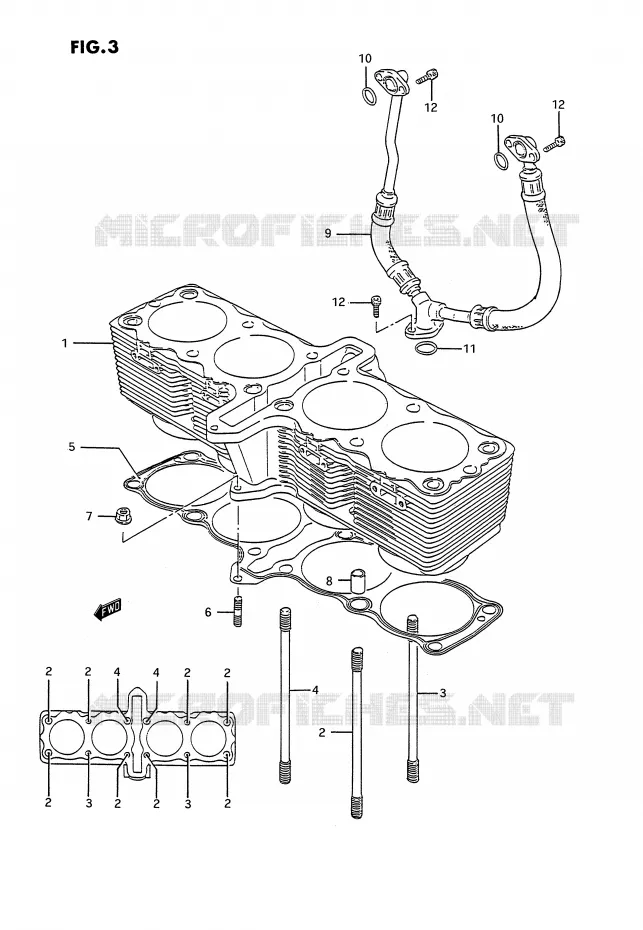 CYLINDRE Suzuki MOTO 1100 GSX-G 1992  GSX1100GN(E2)