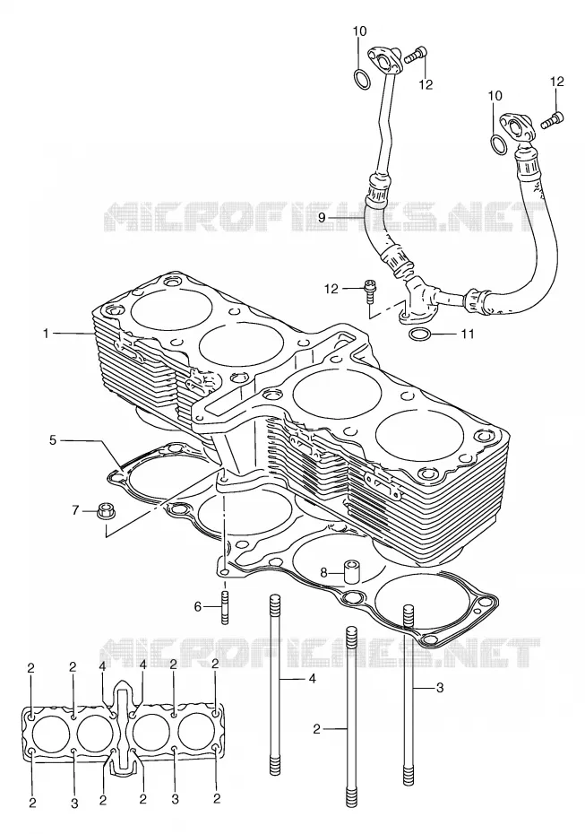 CYLINDRE Suzuki MOTO 1200 BANDIT 2000  GSF1200Y/GSF1200SY/GSF1200SAY