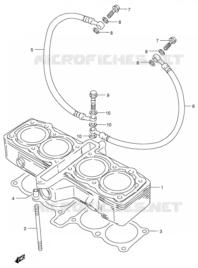 CYLINDRE Suzuki MOTO 400 GSX-R 1991  GSX-R400RM(E30)