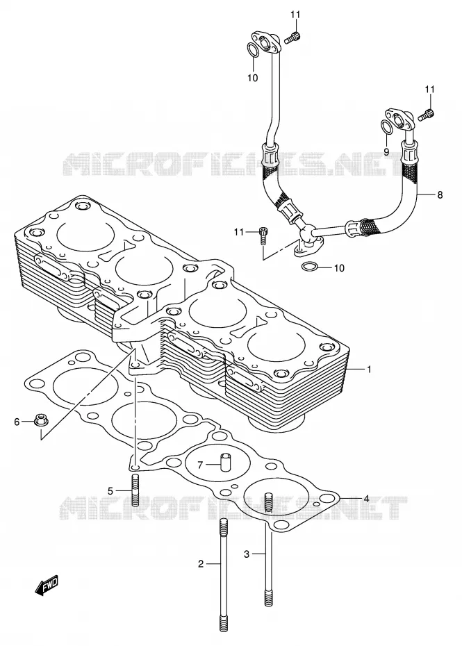 CYLINDRE Suzuki MOTO 650 BANDIT 2006  GSF650AK6(E2)