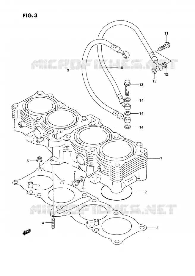 CYLINDRE Suzuki MOTO 750 GSX-R 1995  GSX-R750WS(E2)