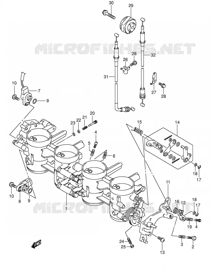 ENSEMBLE INJECTION Suzuki MOTO 1000 GSX-R 2003  GSX-R1000U2K3(E2)