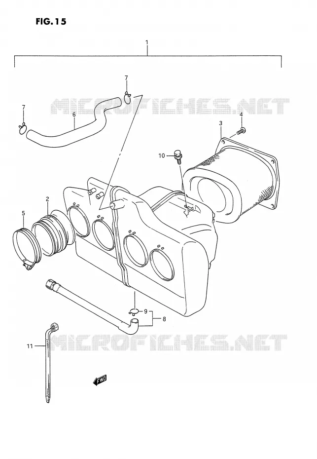 FILTRE A AIR Suzuki MOTO 1100 GSX-G 1994  GSX1100GR(E2)