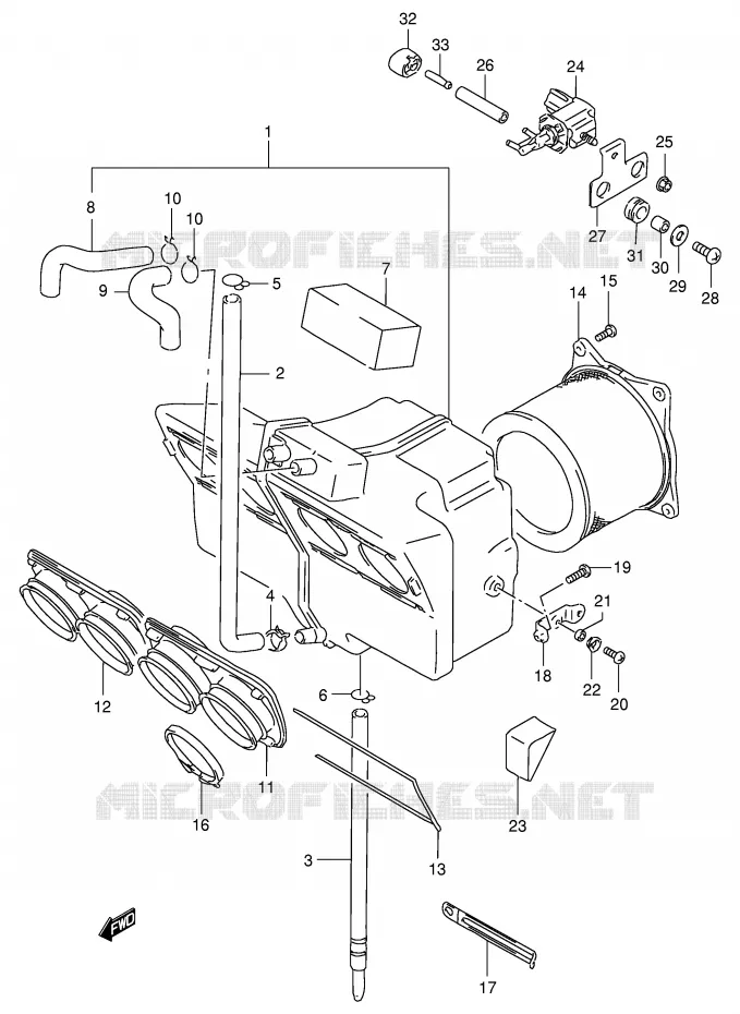 FILTRE A AIR Suzuki MOTO 400 GSX-R 1991  GSX-R400RFM(E30)