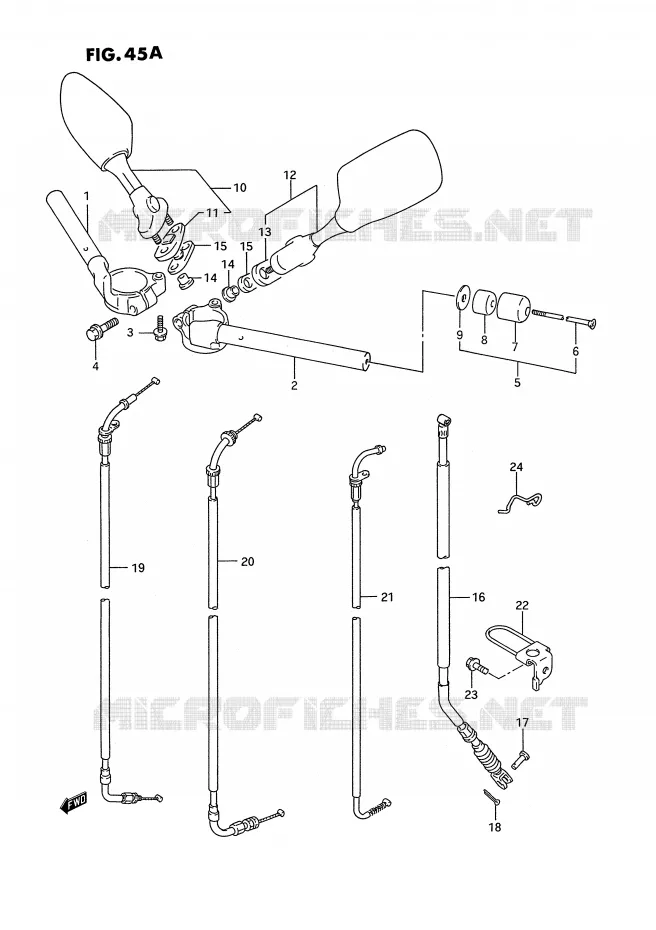 GUIDON (MODELE R/S) Suzuki MOTO 750 GSX-R 1994  GSX-R750WR(E2)