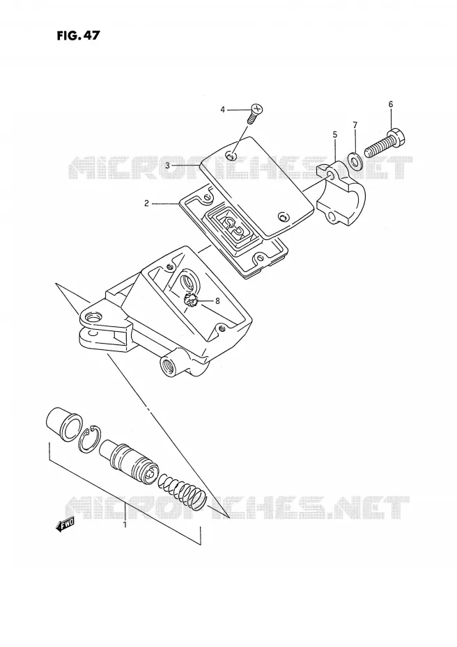 MAITRE CYLINDRE AVANT (MODELE J) Suzuki MOTO 1100 GSX-F 1994  GSX1100FR(E2)