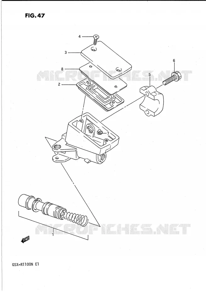 MAITRE CYLINDRE AVANT Suzuki MOTO 1100 GSX-R 1991  GSX-R1100M(E1)