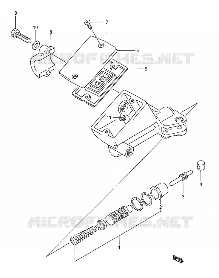 MAITRE CYLINDRE D'EMBRAYAGE Suzuki MOTO 1100 GSX-F 1992  GSX1100FN(E28)