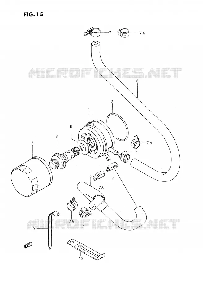 RADIATEUR D'HUILE - FILTRE A HUILE Suzuki MOTO 750 GSX-R 1992  GSX-R750WN(E2)