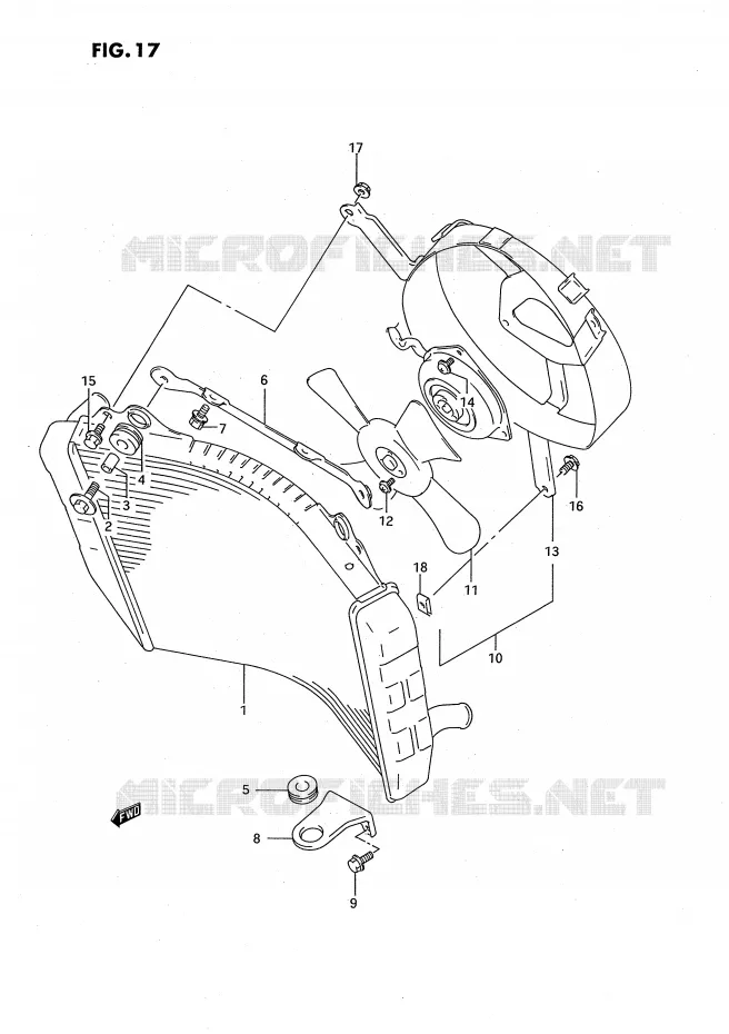 RADIATEUR Suzuki MOTO 750 GSX-R 1994  GSX-R750SPR(E4)