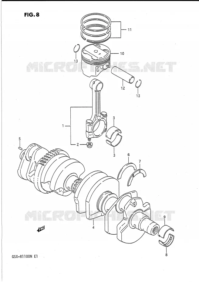VILEBREQUIN Suzuki MOTO 1100 GSX-R 1992  GSX-R1100N(E1)