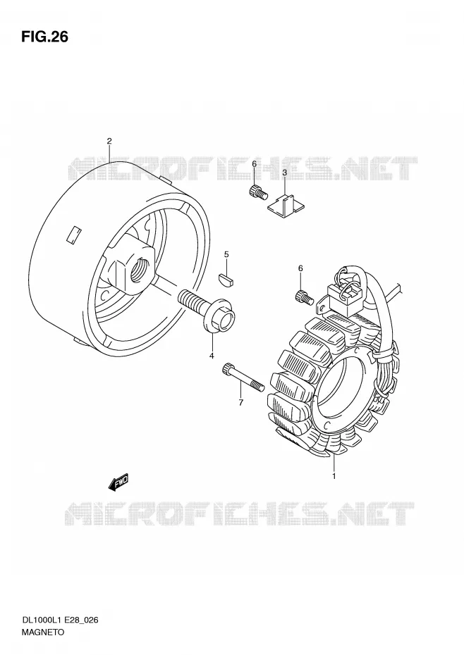 ALLUMAGE ROTOR - STATOR Suzuki MOTO 1000 V-STROM 2011  DL1000L1(E28)