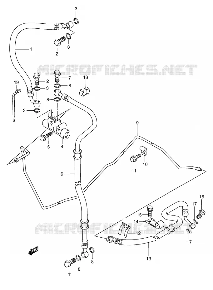 DURITE DE FREIN ARRIERE Suzuki SCOOTER 250 BURGMAN 2002  AN250K2(E2)