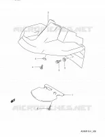 GARDE BOUE AVANT pour Suzuki AD 60 1991