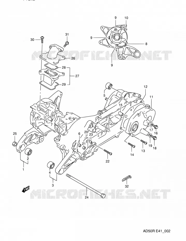 CARTER (MODELE L E41) Suzuki SCOOTER 60 AD 1991  AD60M
