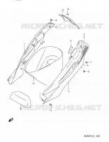CARENAGES ARRIERE  (MODELE L E41) pour Suzuki AD 60 1994