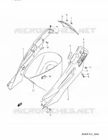 CARENAGES ARRIERE (E06) pour Suzuki AD 60 1994