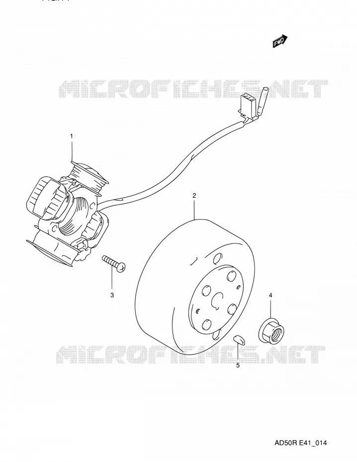 ALLUMAGE ROTOR - STATOR Suzuki SCOOTER 60 AD 1994  AD60R