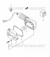 CLIGNOTANTS ARRIERE (E02,E04,E21,E24) pour Suzuki AE 50 1990