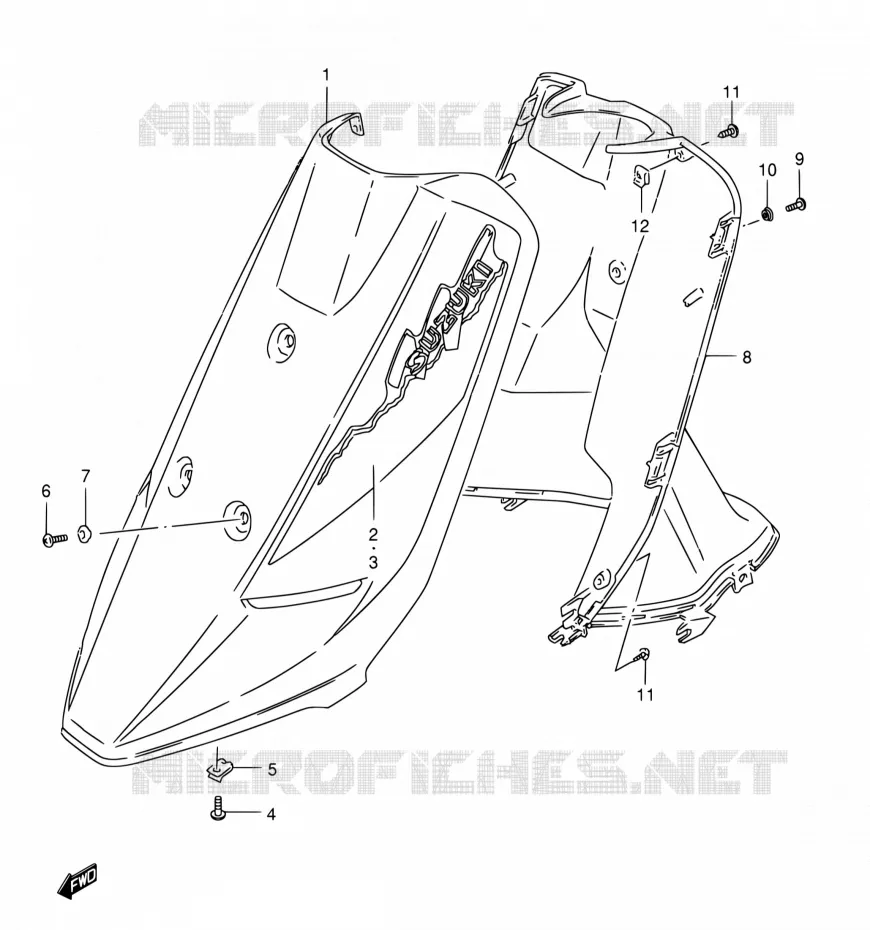 PROTEGE JAMBES (MODEL L E04,E21) Suzuki SCOOTER 50 AE 1991  AE50M(E24)