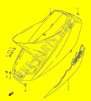 CARENAGES ARRIERE (MODEL L E04,E21) pour Suzuki AE 50 1992