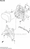 SUPPORT DOSSERET (CENTER)(MODELE K5/K6) pour Suzuki BURGMAN 400 2003