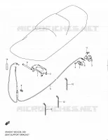 SUPPORT   VERROUILLAGE DE SELLE pour Suzuki BURGMAN 400 2008
