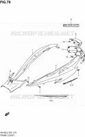 CARENAGES ARRIERE (AN400L2 E02) pour Suzuki BURGMAN 400 2012