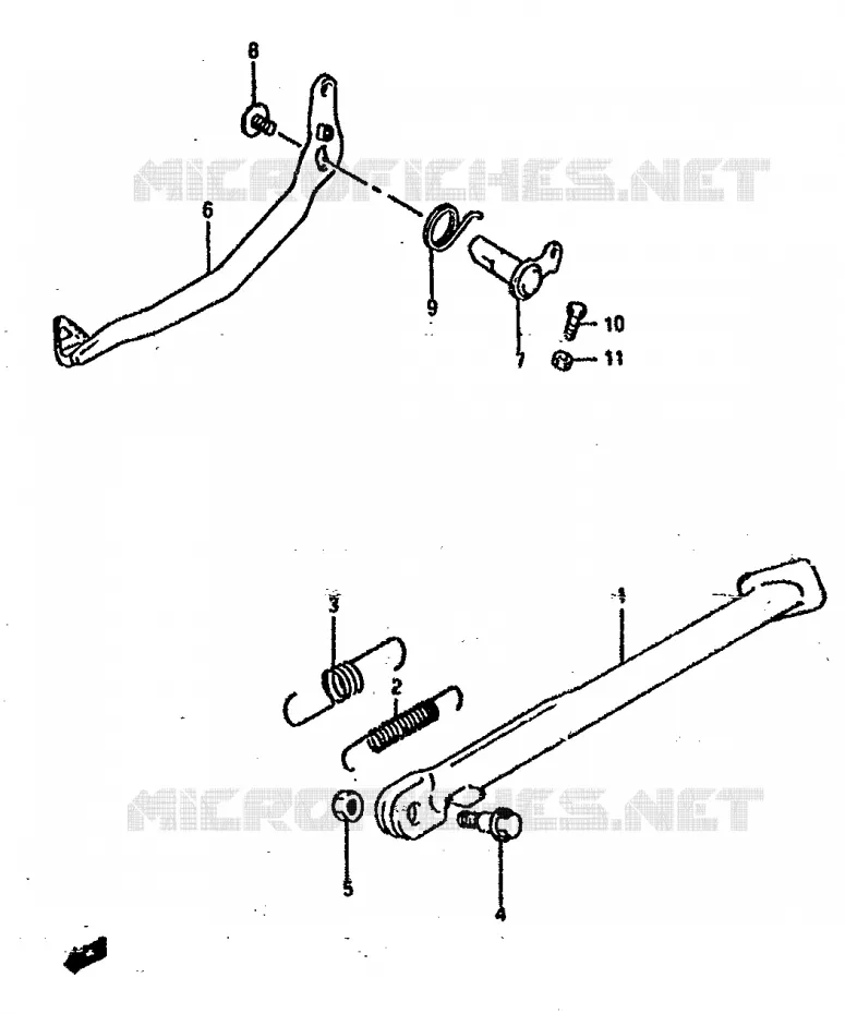 BEQUILLE Suzuki MOTO 800 DR 1990  DR800SL(L)