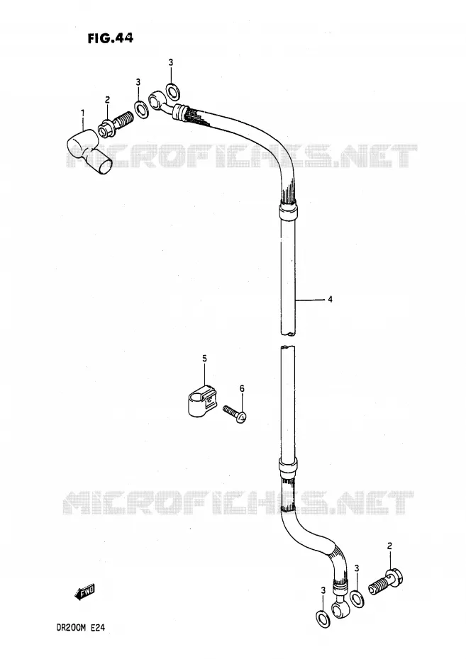 DURITE DE FREIN AVANT Suzuki MOTO 200 DR 1986  DR200G(E24)