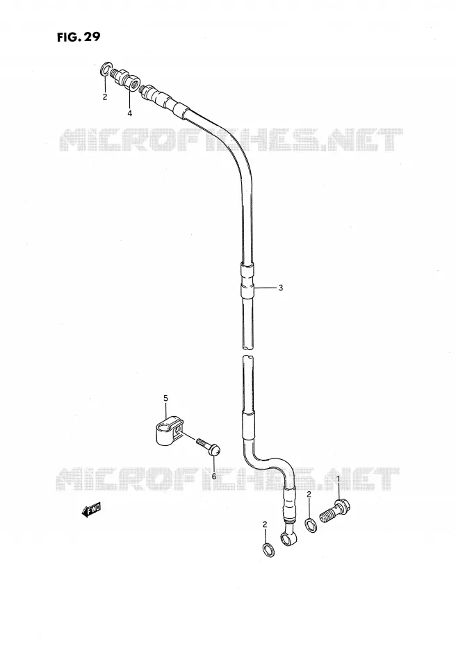 DURITE DE FREIN AVANT Suzuki MOTO 80 RM 1987  RM80H(E24)