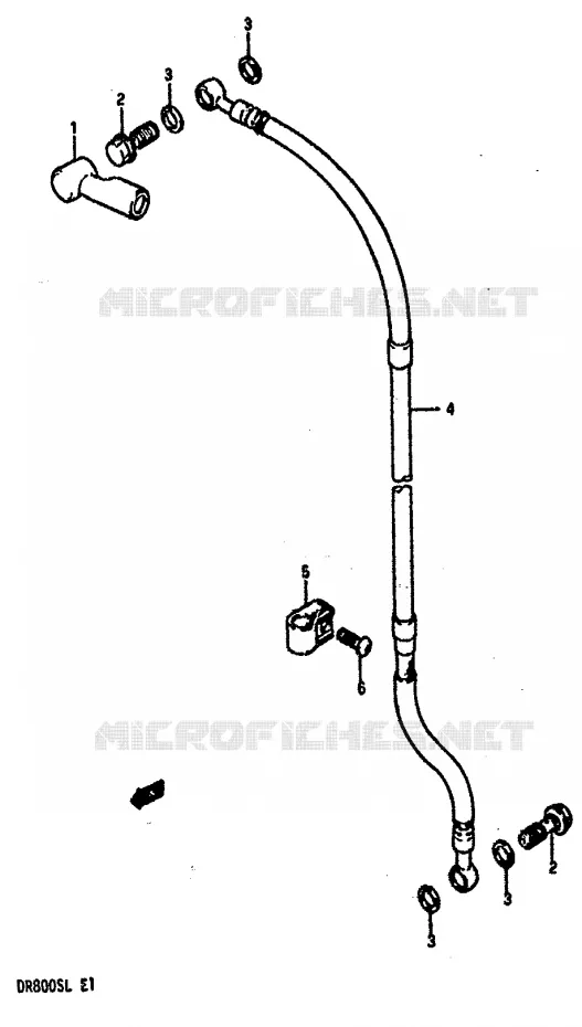 DURITE DE FREIN AVANT Suzuki MOTO 800 DR 1990  DR800SL(L)
