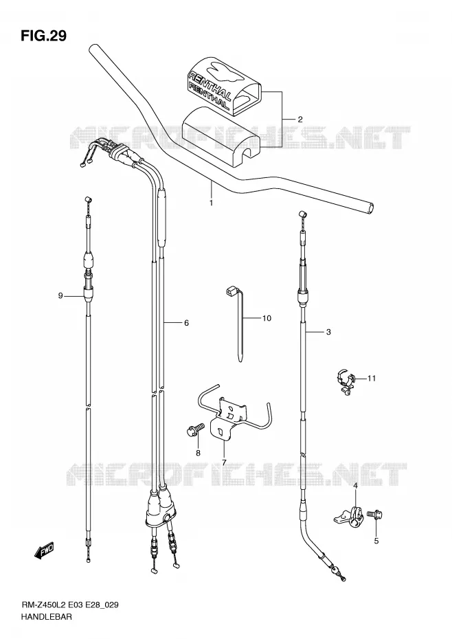 GUIDON Suzuki MOTO 450 RM-Z 2012  RM-Z450L2(E3)