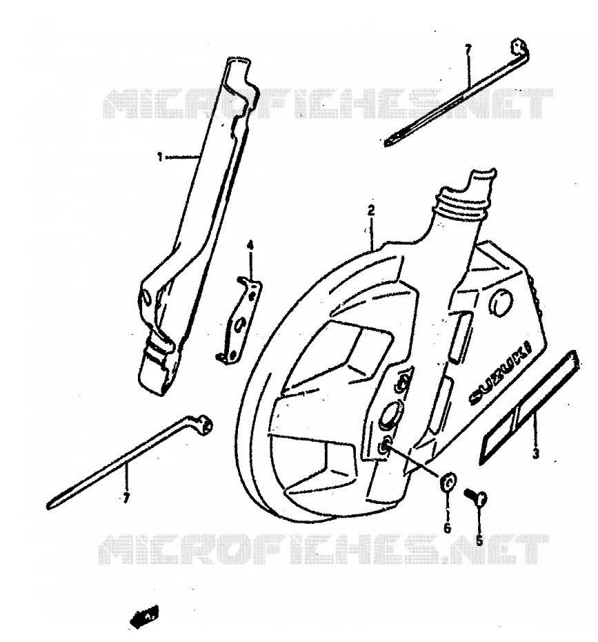 PROTECTIONS DE FOURCHE Suzuki MOTO 800 DR 1990  DR800SUL(L)