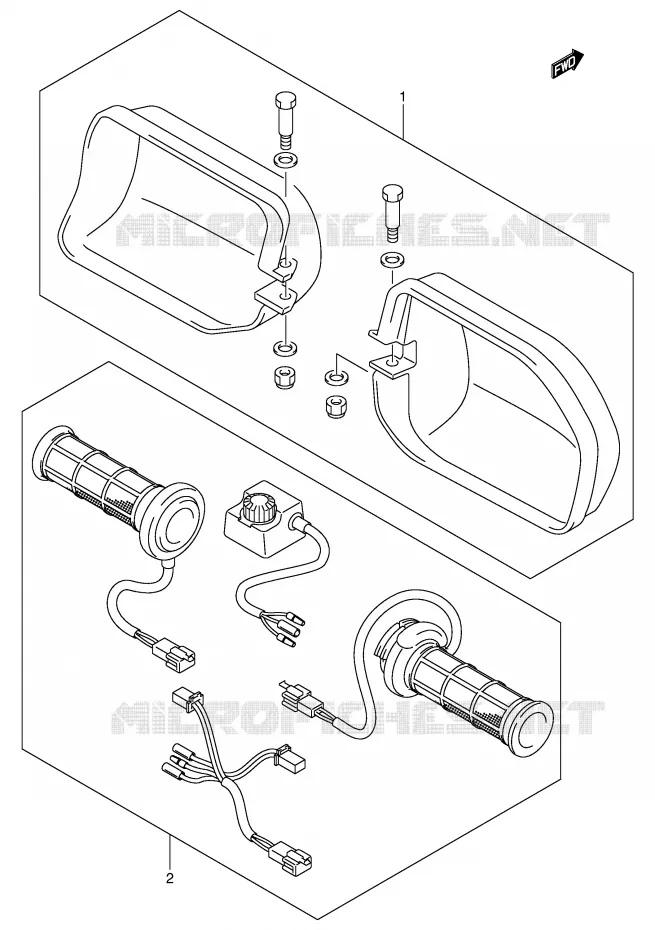 PROTEGES MAINS (MODELE Y OPT) Suzuki SCOOTER 250 BURGMAN 2000  AN250RY(E2)