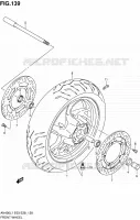 ROUE AVANT (AN400L1 E03) pour Suzuki BURGMAN 400 2011
