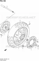 ROUE AVANT (AN400L1 E33) pour Suzuki BURGMAN 400 2011