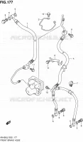 DURITE DE FREIN AVANT (AN400ZAL2 E02) pour Suzuki BURGMAN 400 2012