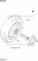 ROUE ARRIERE (AN400L2 E02) pour Suzuki BURGMAN 400 2012