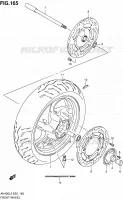 ROUE AVANT (AN400ZAL2 E19) pour Suzuki BURGMAN 400 2012